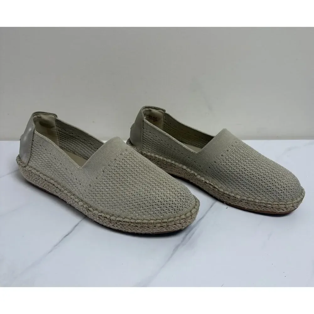 Cole Haan Women's Cloudfeel Stitchlite Espadrille Hawthorne Gold Jute Size 9.5‎